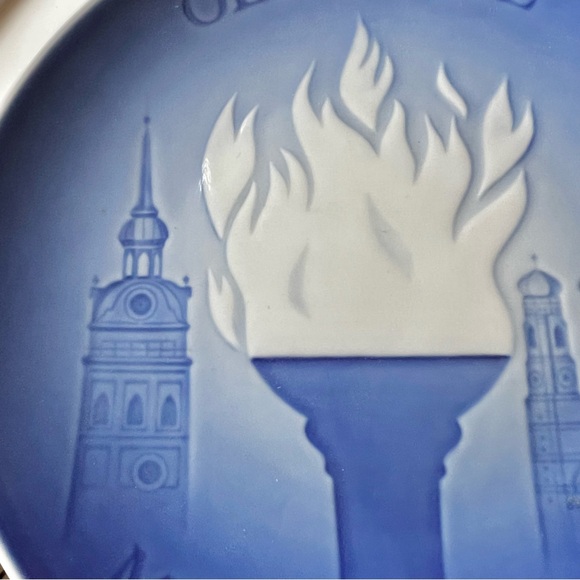Vintage 1972 Munich Olympic Bing & Grondahl Copenhagen Collectors Plate Preowned - Picture 9 of 14